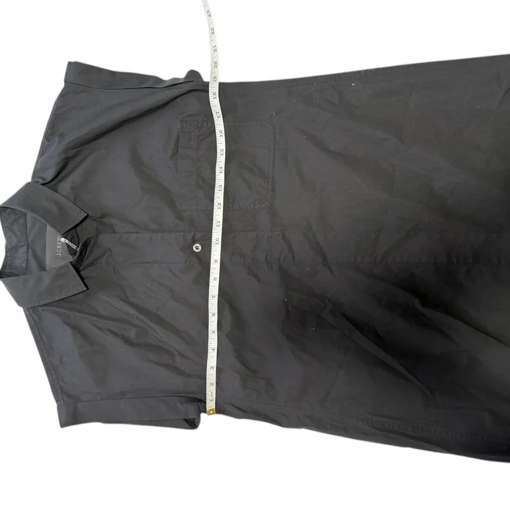 J. Crew Black Poplin 100% cotton Dress size Small